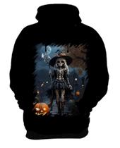 Blusa de Frio Bruxa Caveira Halloween 9
