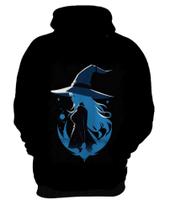 Blusa de Frio Bruxa Halloween Azul Festa 1