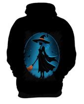 Blusa de Frio Bruxa Halloween Azul Festa 5