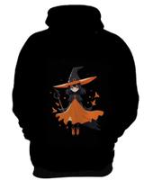 Blusa de Frio Bruxa Halloween Laranja 7