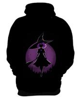 Blusa de Frio Bruxa Halloween Púrpura 15