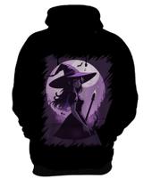 Blusa de Frio Bruxa Halloween Púrpura Festa 3