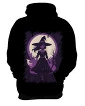Blusa de Frio Bruxa Halloween Púrpura Festa 4