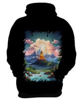 Blusa de Frio Buda Anime Desenho Budismo Buda 7