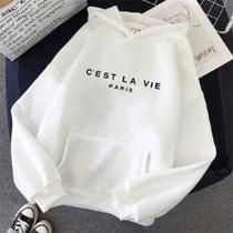 Blusa De Frio C'Est La Vie Paris Unissex Moletom