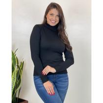 Blusa De Frio Cacharrel Feminina Gola Alta Tricot
