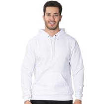 Blusa de Frio Canguru Liso Fechada Com Capuz