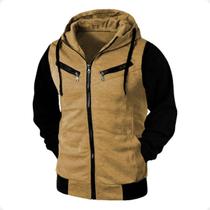 Blusa De Frio Casaco Com Ziper E Capuz Moletom Unissex