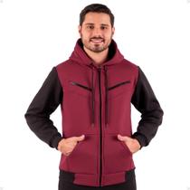 Blusa De Frio Casaco Com Ziper E Capuz Moletom Unissex