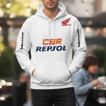 Blusa De Frio Casaco De Moletom Moto Cbr 600rr Repsol Blusa De Frio Casaco De Moletom Moto Cbr 600rr Repsol