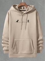Blusa de Frio Casaco Moletom Canguru Flanelado Estampado Dino Dinossauro Envio Já Blusa de Frio Casaco Moletom Canguru Flanelado Estampado Dino Dinossauro Envio Já