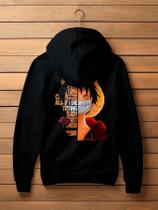 Blusa de Frio Casaco Moletom Canguru Flanelado One Piece Anime Monkey D Luffy Chapéu de Palha Envio