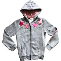 Blusa De Frio Casaco Moletom Infantil Com Zíper Menina Olyns Blusa De Frio Casaco Moletom Infantil Com Zíper Menina Olyns