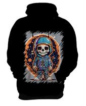 Blusa de Frio Caveira Infantil Estilosa Unif 12
