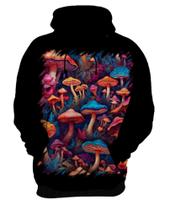 Blusa de Frio Cogumelos Psicodélicos Coloridos 3