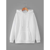 Blusa De Frio Com Capuz Moletom Casaco Liso