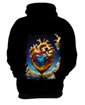 Blusa de Frio Coração de Ouro Líquido Gold Heart 4