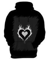 Blusa de Frio Coração Flamejante Minimalista 5 Blusa de Frio Coração Flamejante Minimalista 5