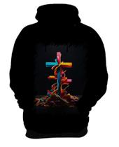 Blusa de Frio da Cruz de Jesus Igreja Fé 12 Blusa de Frio da Cruz de Jesus Igreja Fé 12