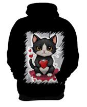 Blusa de Frio Dia dos Namorados Gatinho 1 Blusa de Frio Dia dos Namorados Gatinho 1