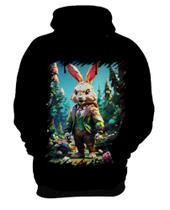 Blusa de Frio Do Coelhinho da Páscoa Polígonos 11 Blusa de Frio Do Coelhinho da Páscoa Polígonos 11