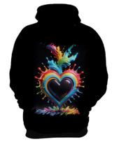 Blusa de Frio do Orgulho LGBT Coração Amor 16 - Kasubeck Store