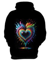 Blusa de Frio do Orgulho LGBT Coração Amor 20
