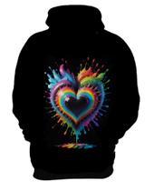 Blusa de Frio do Orgulho LGBT Coração Amor 20 - Kasubeck Store