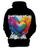 Blusa de Frio do Orgulho LGBT Coração Amor 3