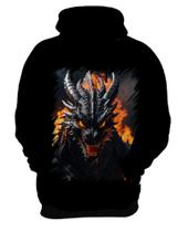 Blusa de Frio Dragão Dragon Chamas Infernal Fogo 1