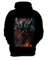Blusa de Frio Dragão Dragon Chamas Infernal Fogo 2 Blusa de Frio Dragão Dragon Chamas Infernal Fogo 2