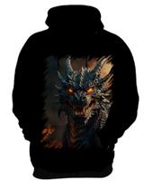 Blusa de Frio Dragão Dragon Chamas Infernal Fogo 4