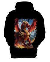 Blusa de Frio Dragão Vermelho de Fogo 3