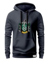 Blusa de Frio Estampada Harry Potter Slytherin Sonserina Casaco Moletom