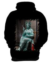 Blusa de Frio Estátua da Liberdade Fumando 3