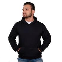 Blusa de Frio Fechado Flanelado Moleton Com Capuz Blusão Casaco de Algodão Unissex