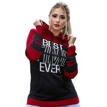 Blusa de Frio Feminina Tricot Moda Blogueira Com Touca