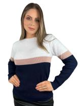 Blusa De Frio Feminino Lã Tricot Pelinho Inverno - Calu Tricot