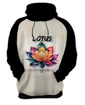 Blusa de Frio Flor de Lótus Budismo Buda Religi o 2 Blusa de Frio Flor de Lótus Budismo Buda Religi o 2