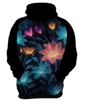 Blusa de Frio Flores Floral Translúcidas Neon 1