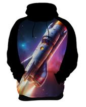 Blusa de Frio Foguete Espacial Space Rocket Espaço 1 Blusa de Frio Foguete Espacial Space Rocket Espaço 1
