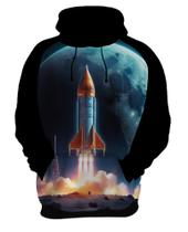 Blusa de Frio Foguete Espacial Space Rocket Espaço 3 Blusa de Frio Foguete Espacial Space Rocket Espaço 3