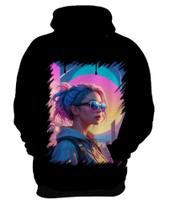 Blusa de Frio Garota Girl Vaporwave Púrpura 3