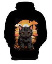 Blusa de Frio Gatinho no Pôrdo Sol Sunset 17