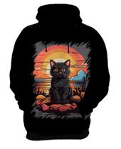 Blusa de Frio Gatinho no Pôrdo Sol Sunset 9