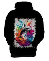 Blusa de Frio Golfinho Inteligência Arte Pintura 9