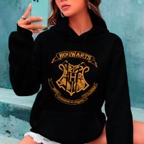 Blusa de Frio Hogwarts Harry Potter Moletom Canguru Com Capuz Feminino Masculino Envio Já