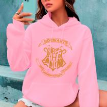 Blusa de Frio Hogwarts Harry Potter Moletom Canguru Com Capuz Feminino Masculino Envio Já