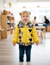 Blusa de frio infantil casaco inverno criança jaqueta forrada com pêlo Minnie Tamanhos 01 e 02 anos Blusa de frio infantil casaco inverno criança jaqueta forrada com pêlo Minnie Tamanhos 01 e 02 anos