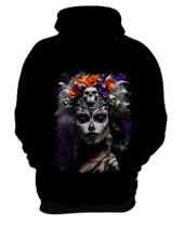 Blusa de Frio La Catrina Mexicana Dama Esqueleto 4